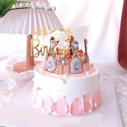 Crown Cake - Pink 6"